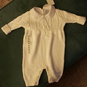 Ralph Lauren Cable Knit Sweater Romper NWT